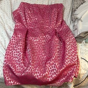 Pink heart mini dress from fashion nova.